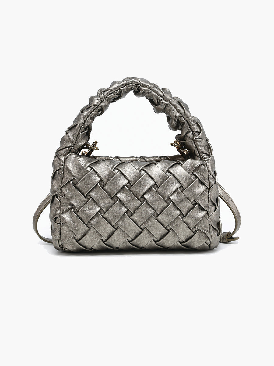 Moxie Faux Woven Mini Crossbody
