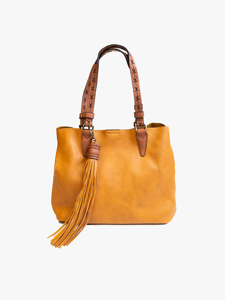 Vegan Leather Handbags | Aliza Satchel | Jen & Co. – Jen & Co.