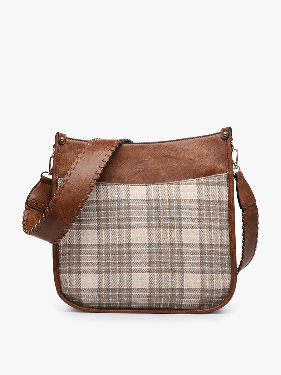 Chloe Vegan Plaid Crossbody