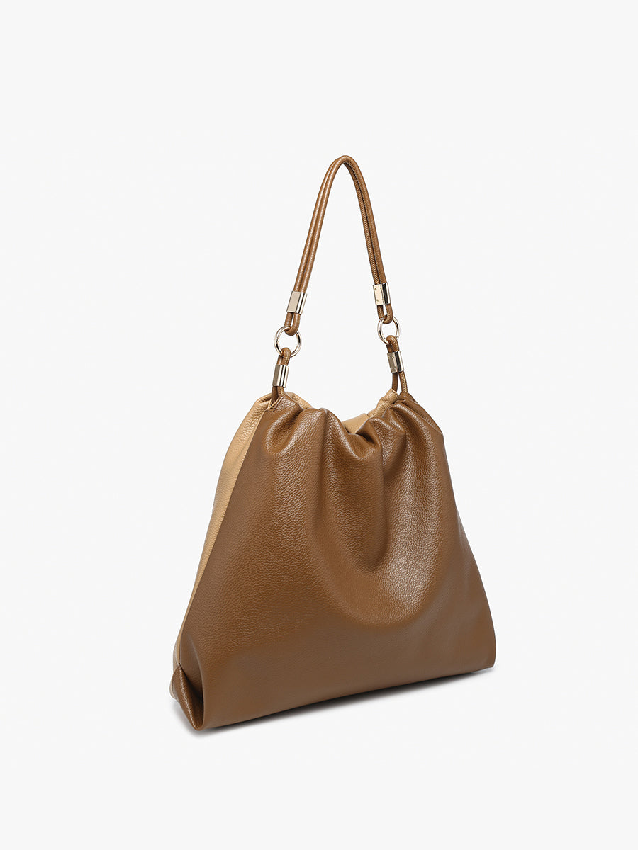 Noelle Vegan Two-Tone Hobo