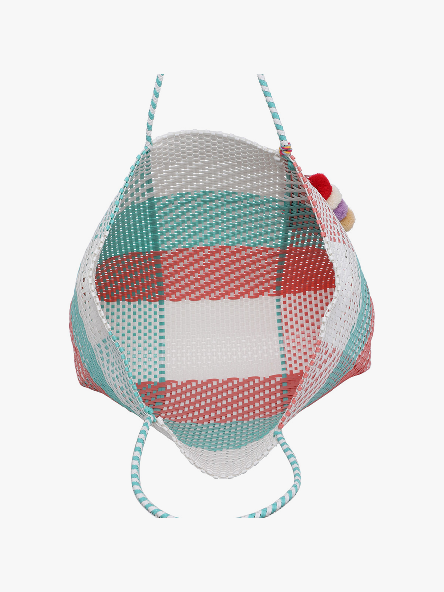 Shelby Handwoven Tote - Jen & Co. vegan handbag