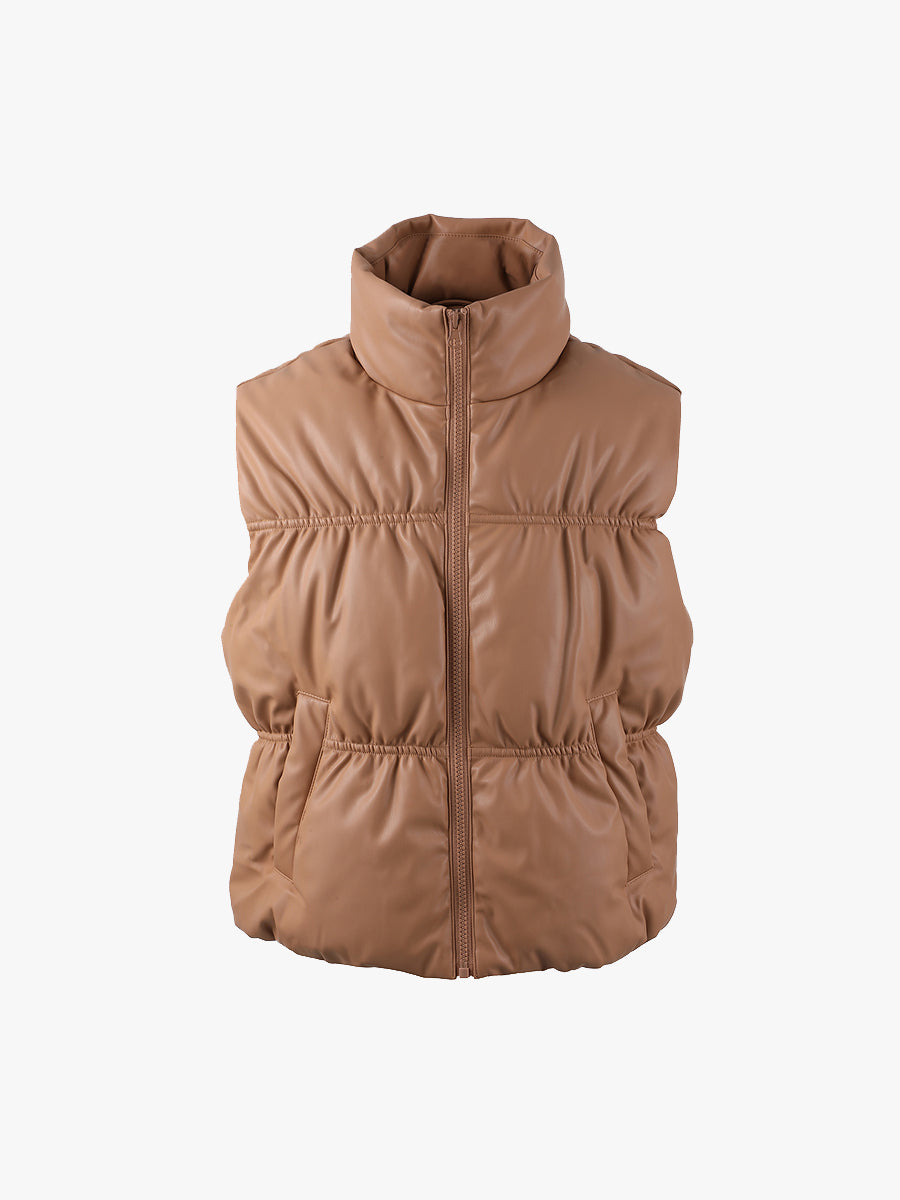 Cindy Vegan Leather Vest