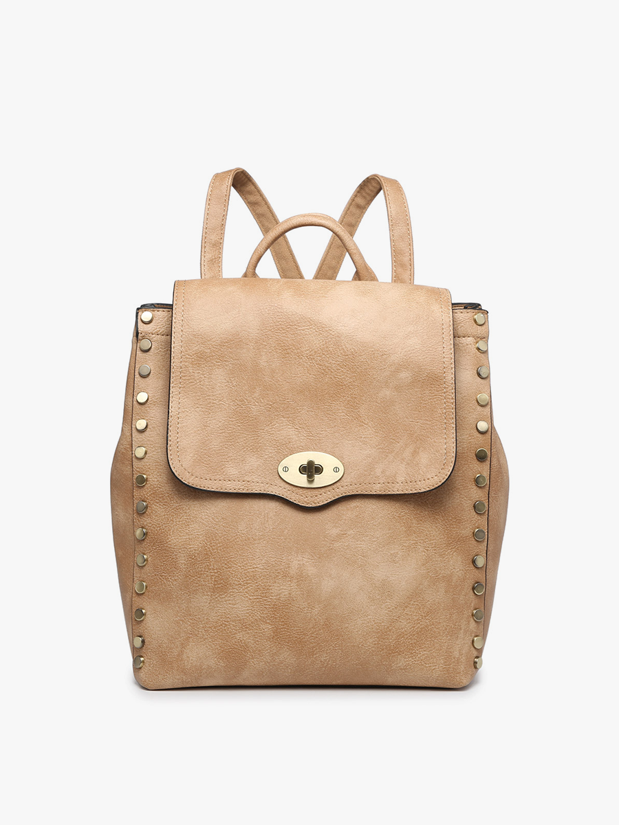Jen & Co Bex Distressed Backpack Olive