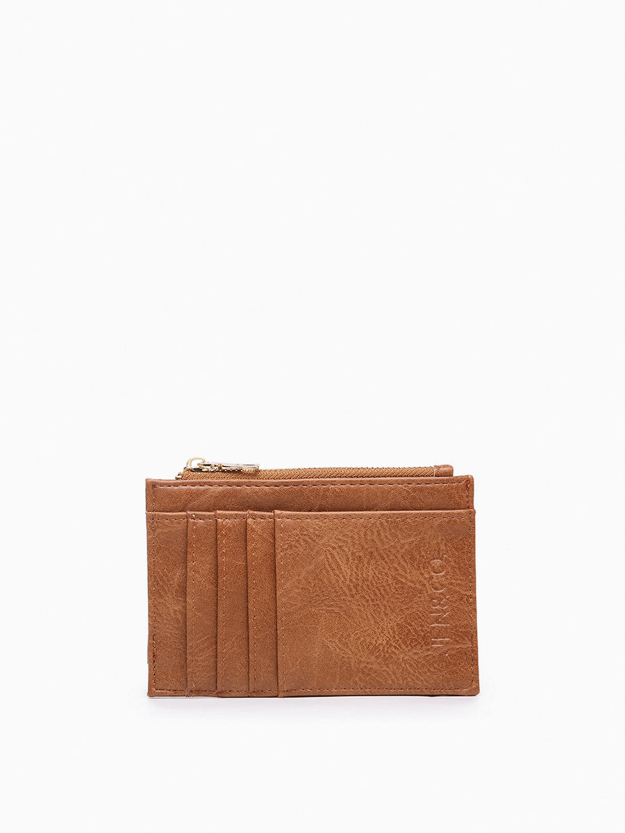 Sia Vegan RFID Wallet Brown - Jen & Co. vegan handbag