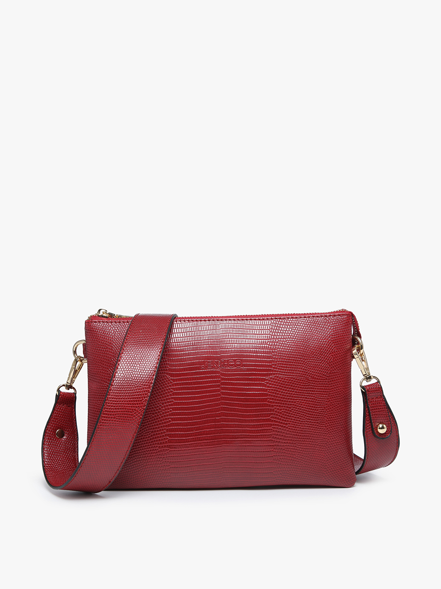 Izzy Lizard Crossbody: Textured Vegan Leather for Pure Style – Jen Izzy Lizard Crossbody: Textured Vegan Leather for Pure Style – Jen