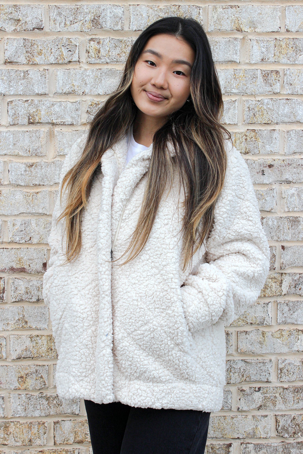 Candie Diamond Sherpa Jacket – Jen & Co.