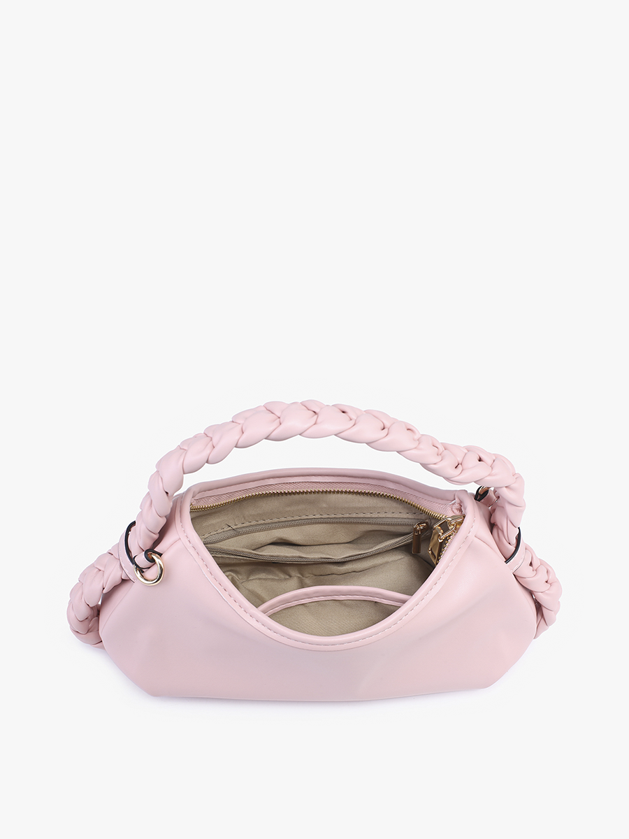 Juliette Vegan Half-Moon Bag in - Jen & Co. vegan handbag