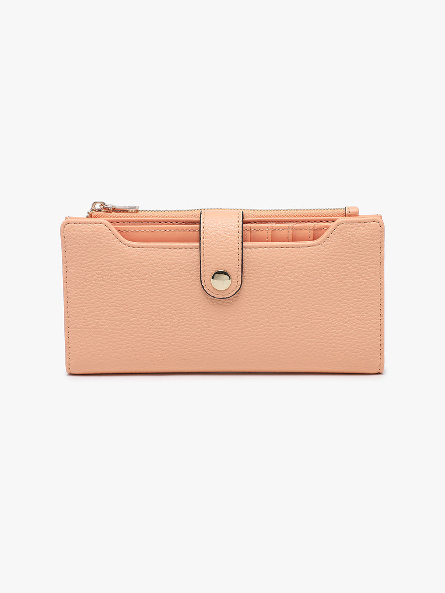 Violet Vegan RFID Fold-Out Wallet