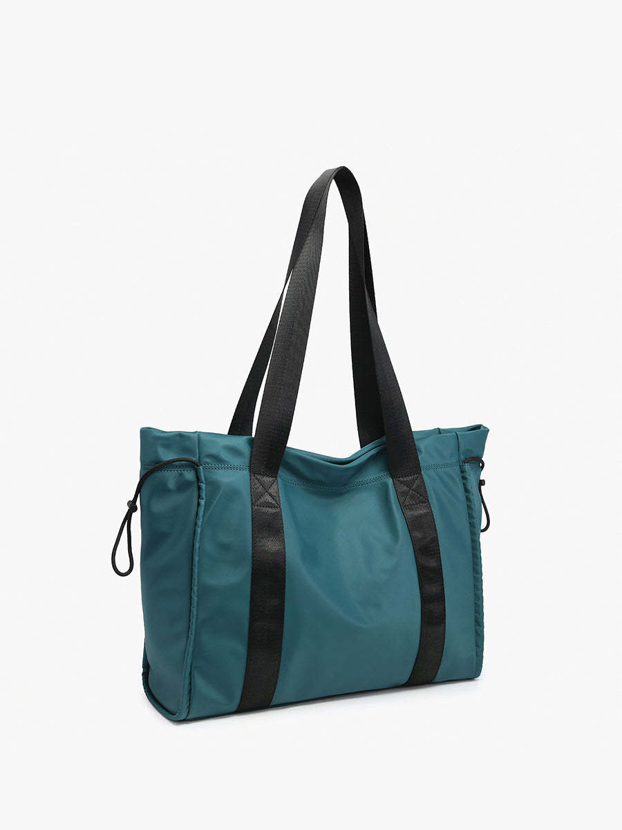 Lydia Nylon Contrast Tote