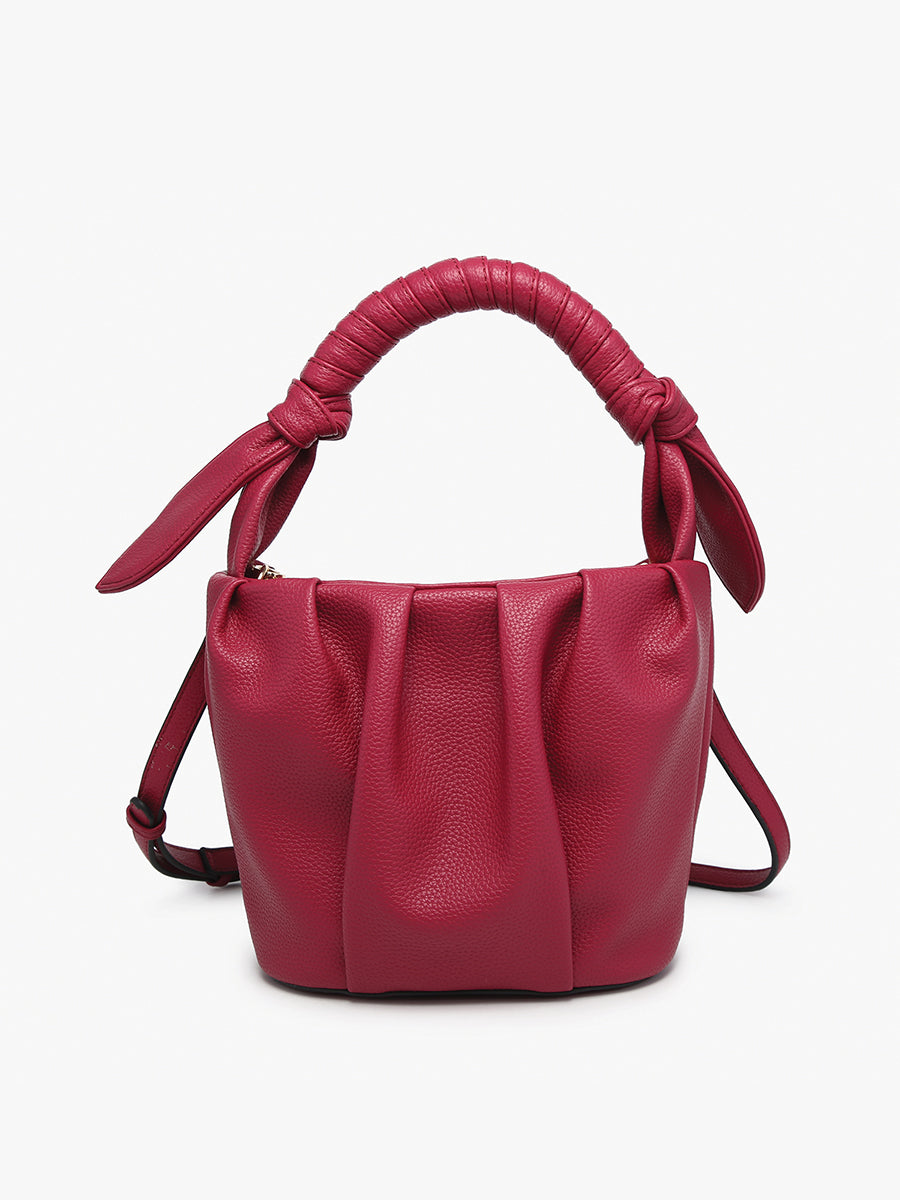 Lacey Vegan Pleated Bucket Bag – Jen & Co.
