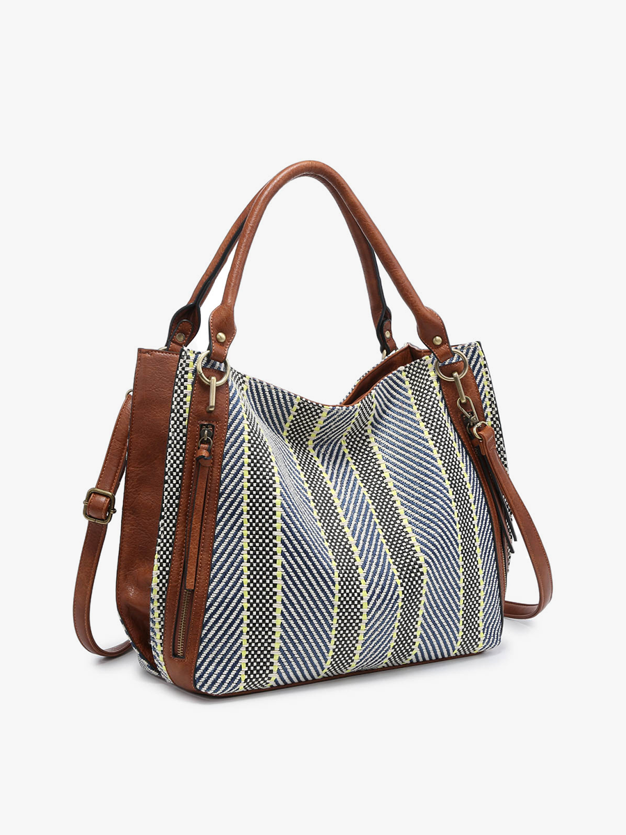 Connar Vegan Striped Tote