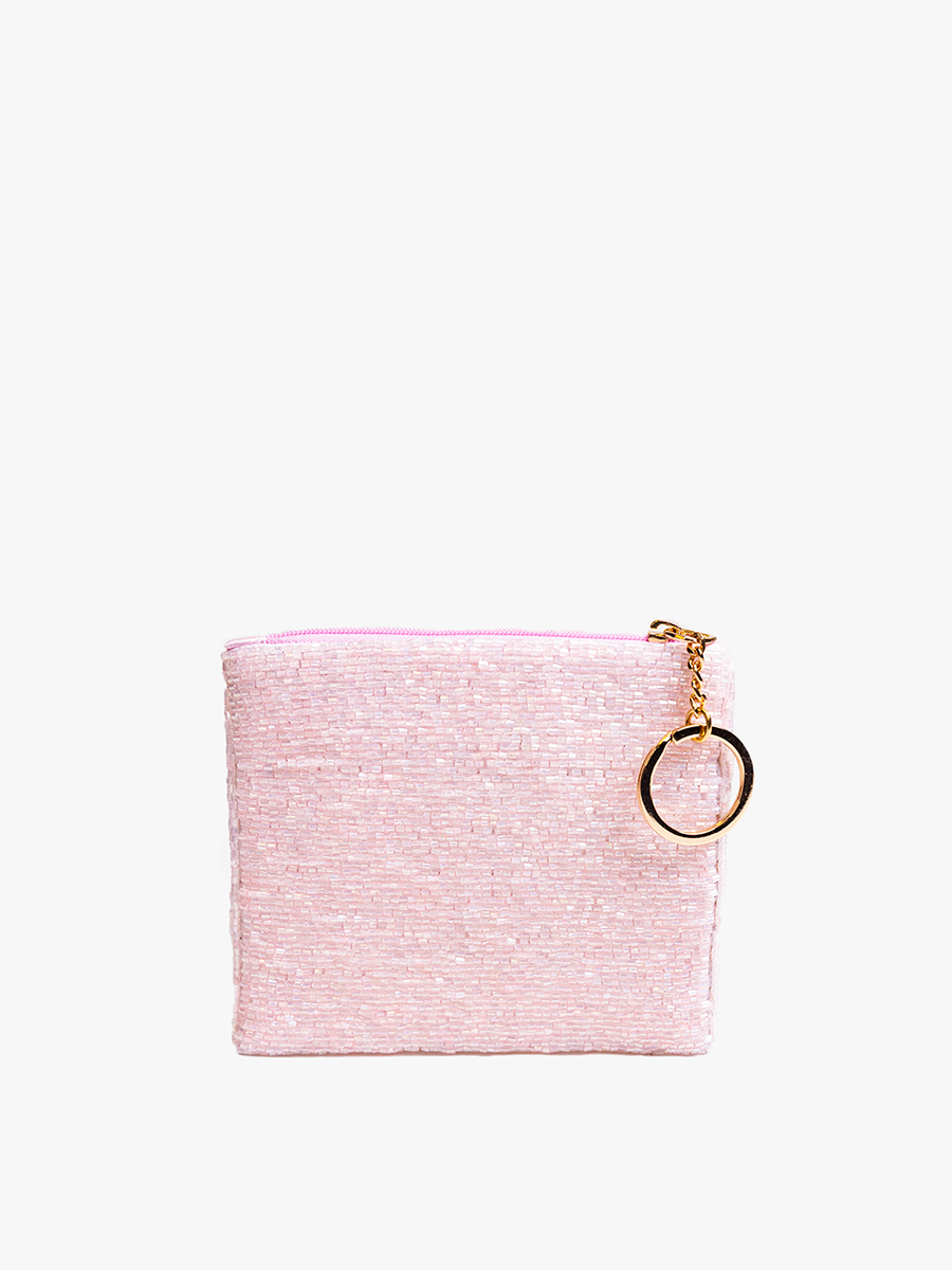 Ricki Beaded Coin Pouch - Jen & Co. vegan handbag