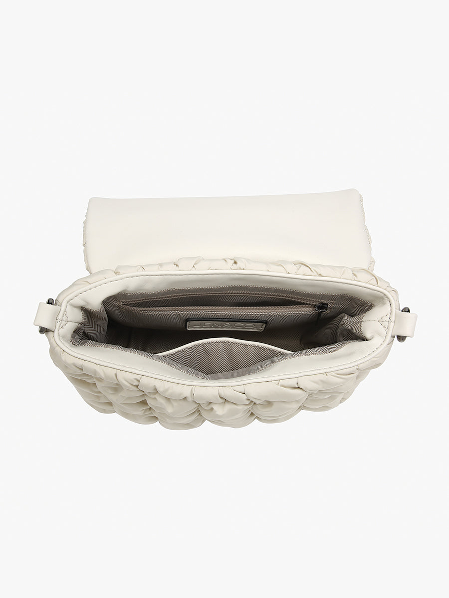 Tegan Quilted Nylon Crossbody - Jen & Co. vegan handbag