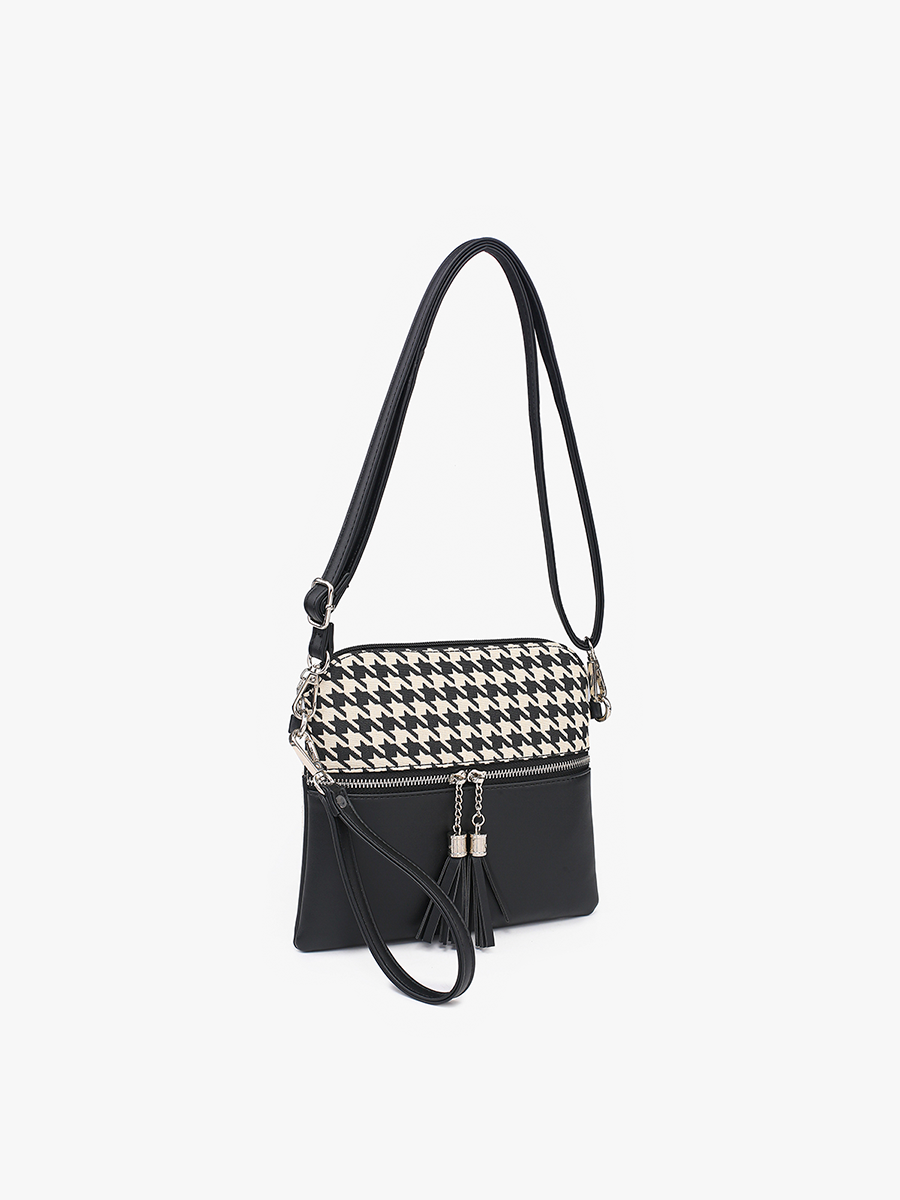 Tara Houndstooth Crossbody