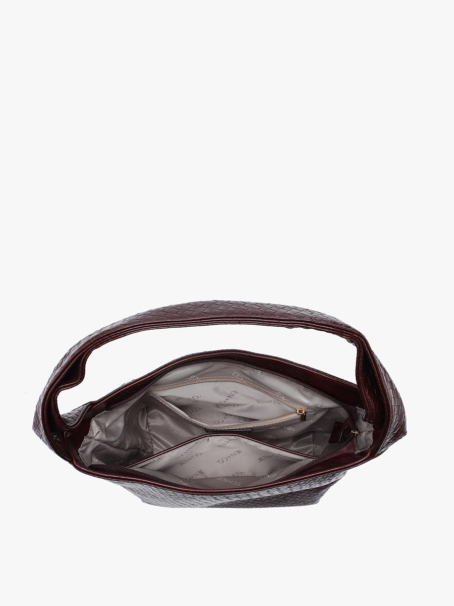 Selena Vegan Woven Hobo - Jen & Co. vegan handbag