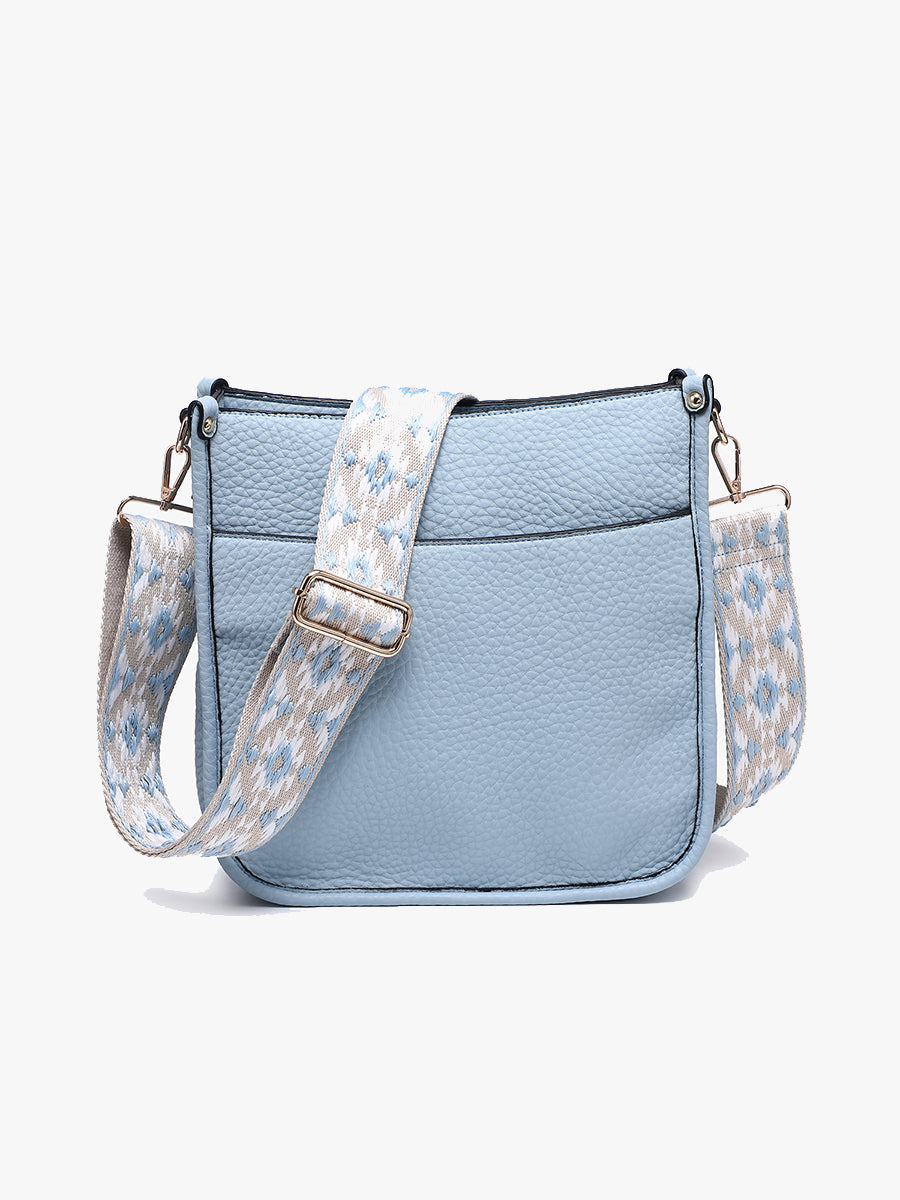 Posie Vegan Crossbody in Cloud Blue - Jen & Co. vegan handbag