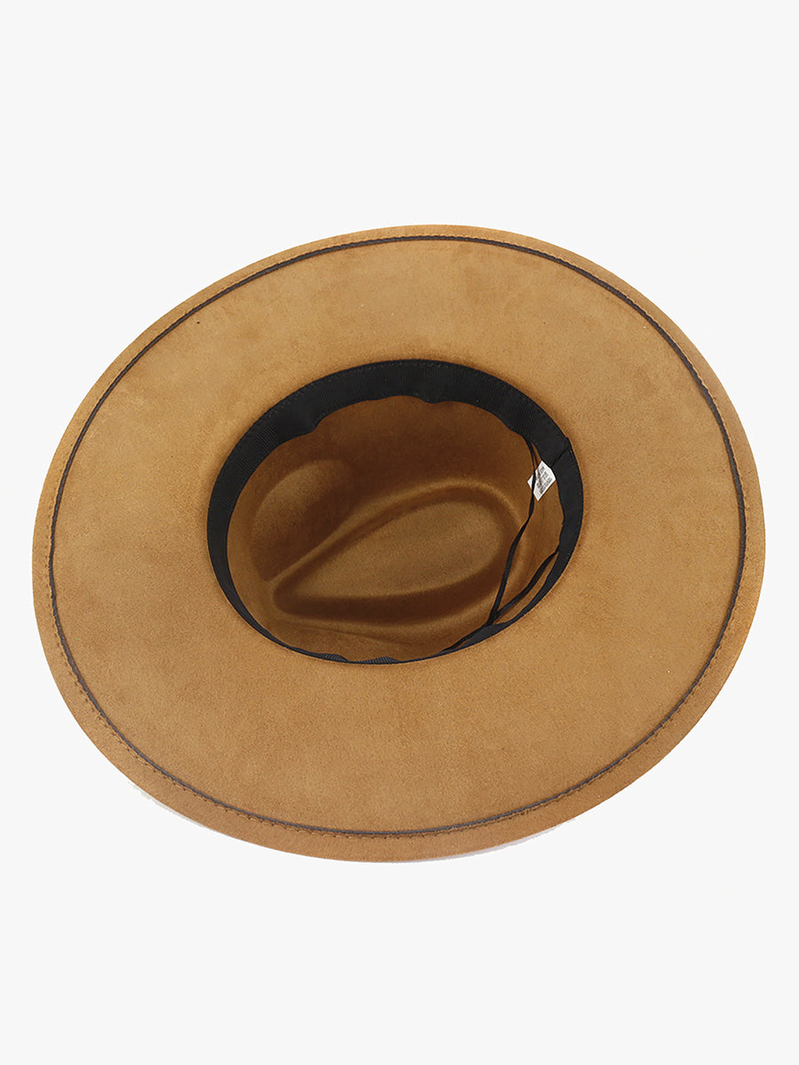 Atlas Braided Fedora in - Jen & Co. vegan handbag