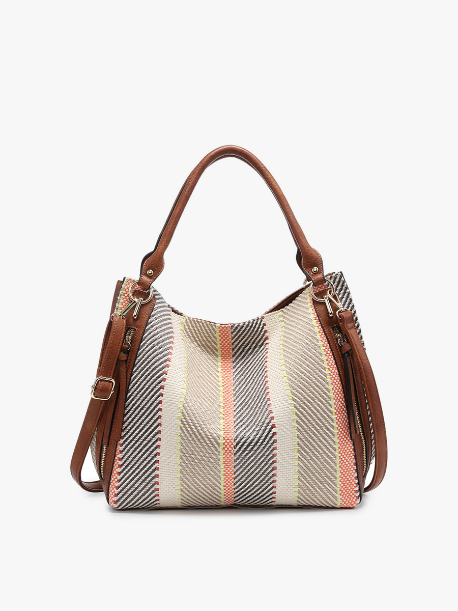 Connar Vegan Striped Tote
