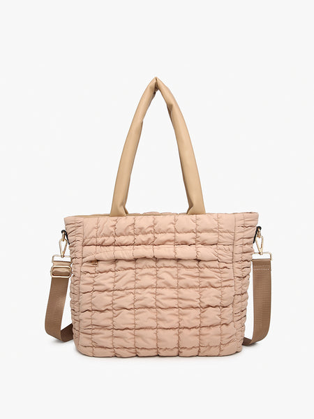 Kelly Quilted Nylon Tote – Jen & Co.
