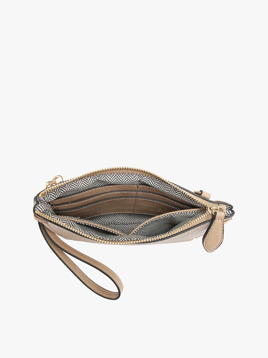 Bonnie Vegan Whipstitch Clutch/Crossbody in - Jen & Co. vegan handbag