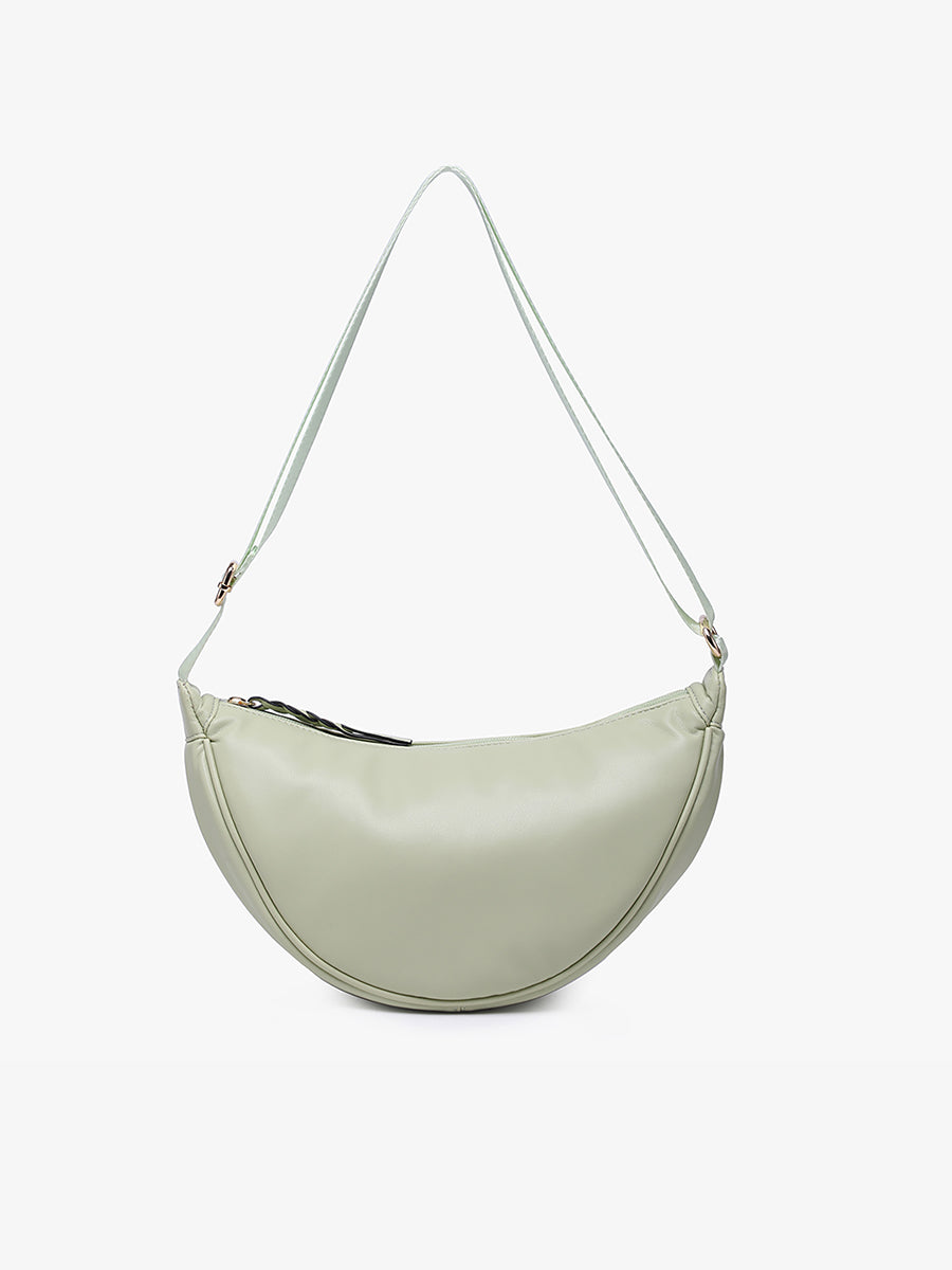 Rosalie Vegan Sling Bag Sage - Jen & Co. vegan handbag