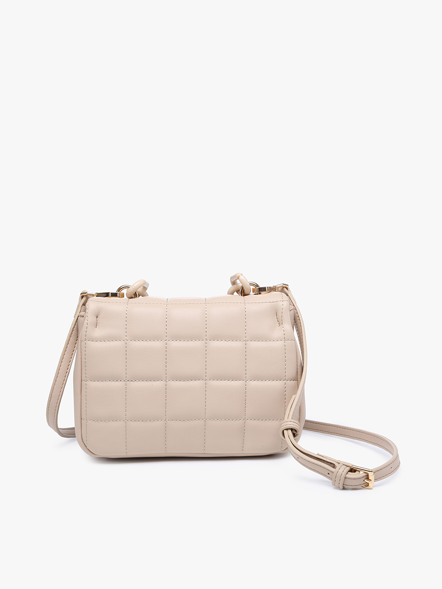 Hayden Vegan Quilted Chain Crossbody - Jen & Co. vegan handbag