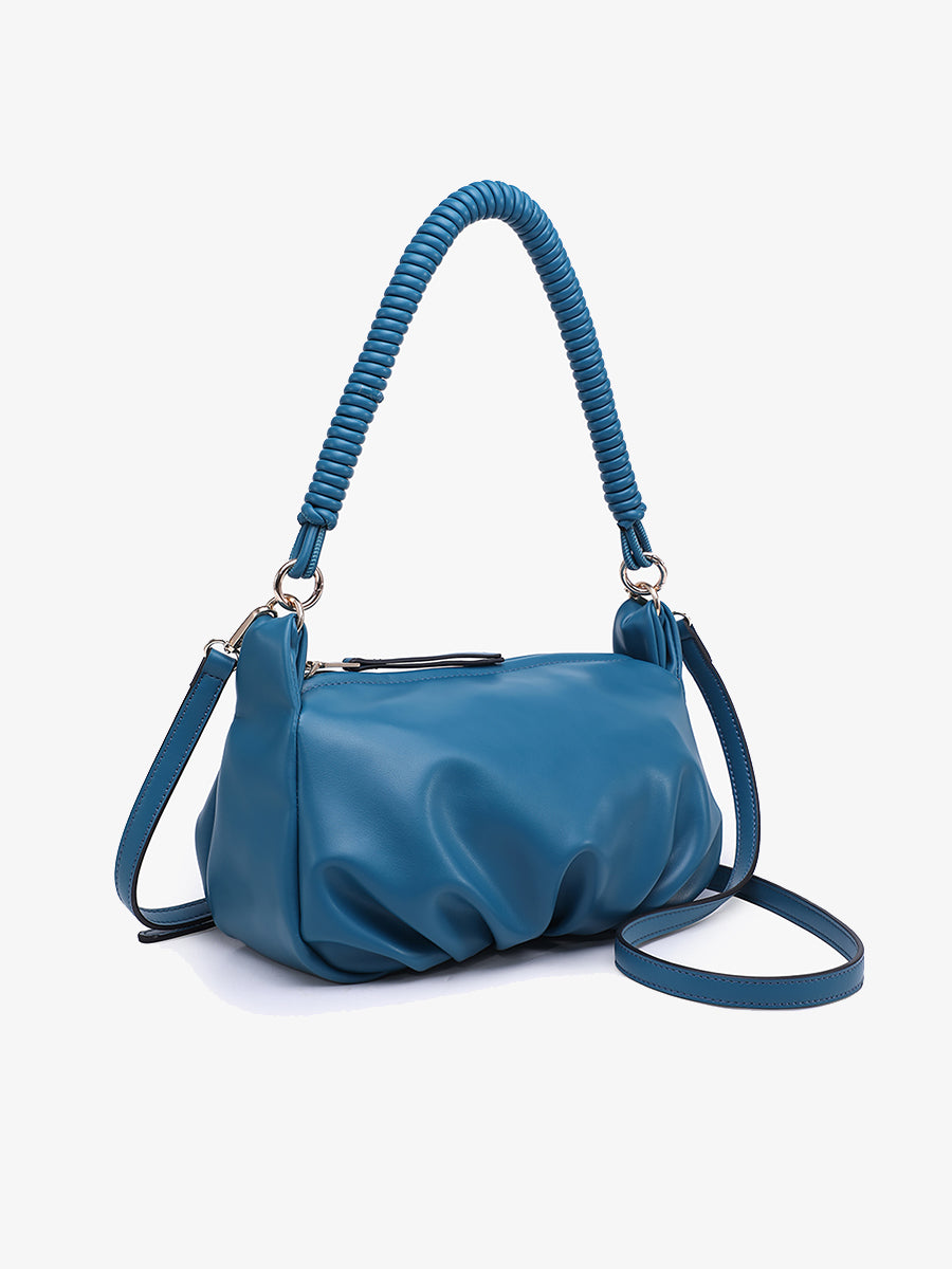 Ophelia Vegan Ruched Shoulder Bag
