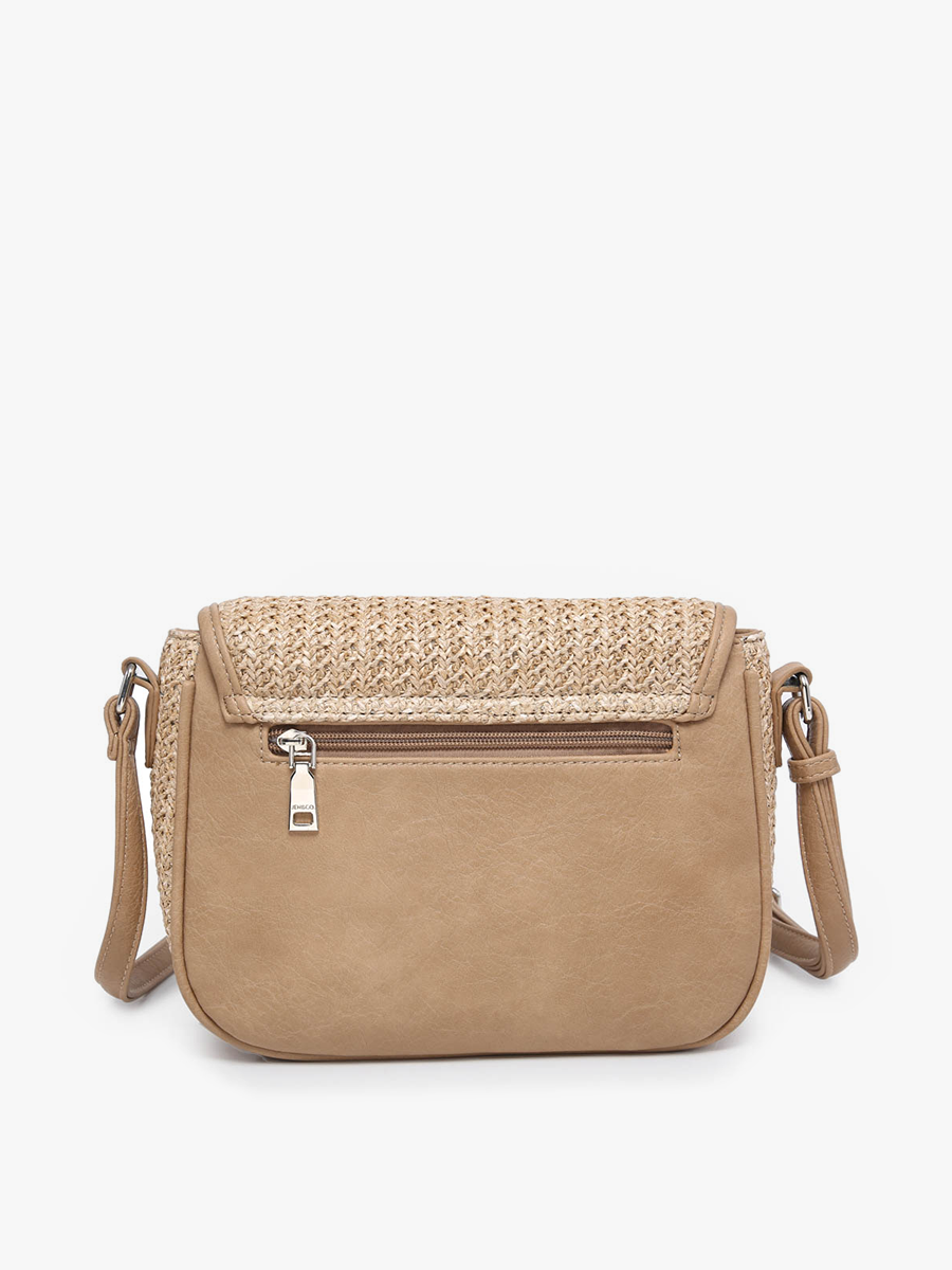 Carolina Vegan Lasercut Crossbody in - Jen & Co. vegan handbag