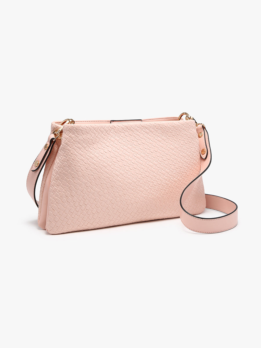 Hallie Vegan Faux Woven Crossbody