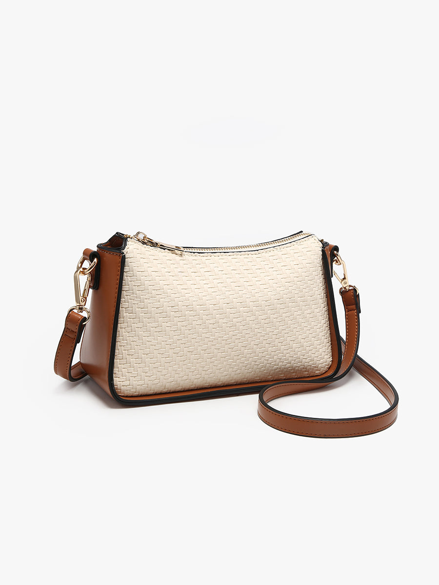 Everly Vegan Faux Woven Crossbody