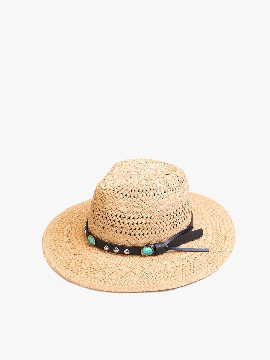 Hartley Fedora w/ Leather