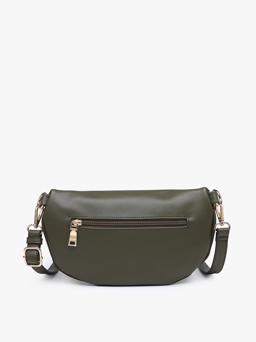 Regina Vegan Suede Sling Bag - Jen & Co. vegan handbag