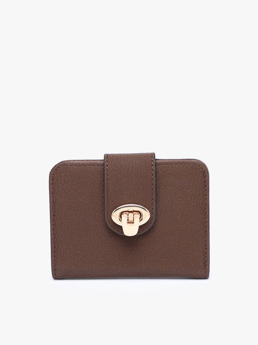 Margot Vegan Wallet Rich Brown - Jen & Co. vegan handbag