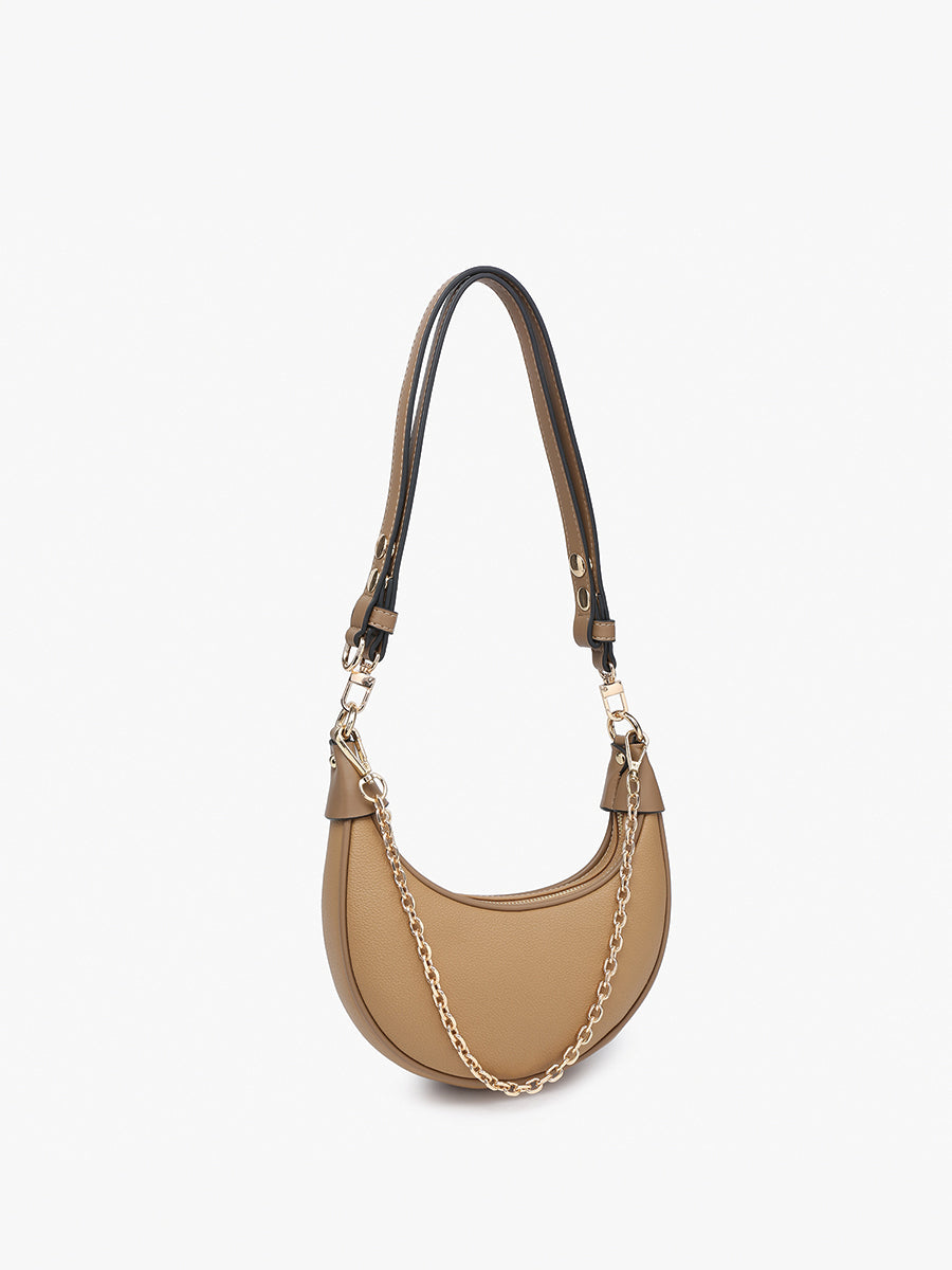 Zora Vegan Half-Moon Shoulder Bag – Jen & Co.