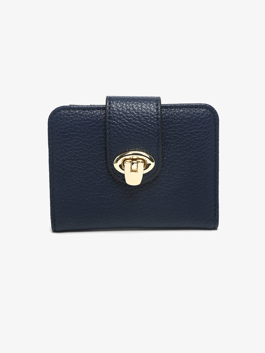 Margot Vegan Wallet Navy - Jen & Co. vegan handbag