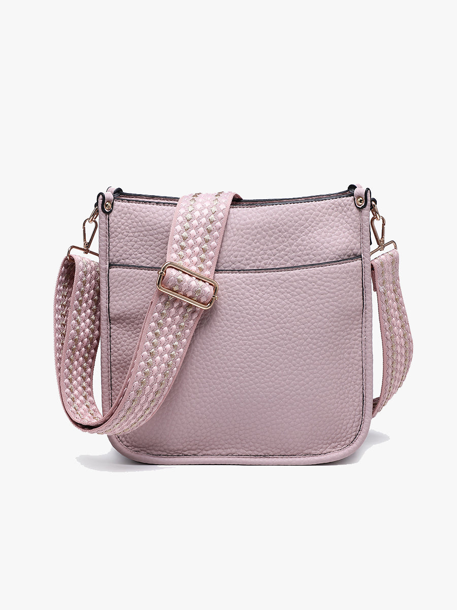 Posie Vegan Crossbody in Pastel Purple - Jen & Co. vegan handbag