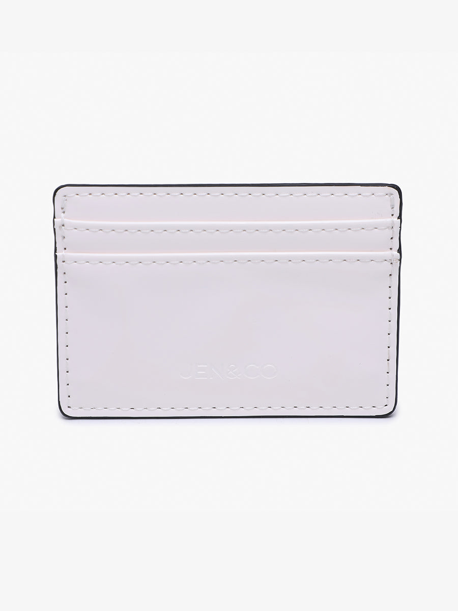 Charlee Vegan Small Wallet Off White - Jen & Co. vegan handbag