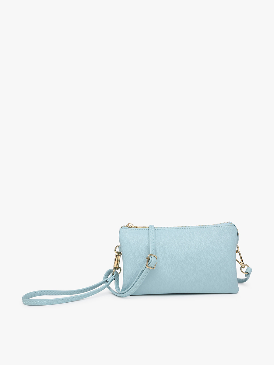 Riley Vegan Crossbody Ice Blue - Jen & Co. vegan handbag