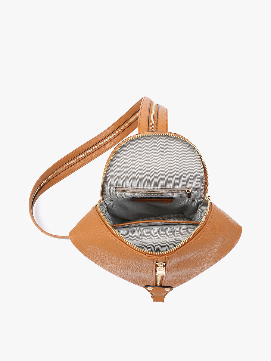 Linnette Vegan Foldover Backpack - Jen & Co. vegan handbag