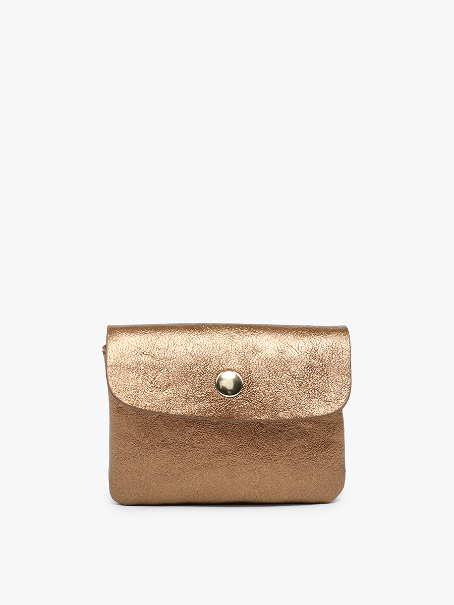 Ethel Vegan Clutch Copper - Jen & Co. vegan handbag
