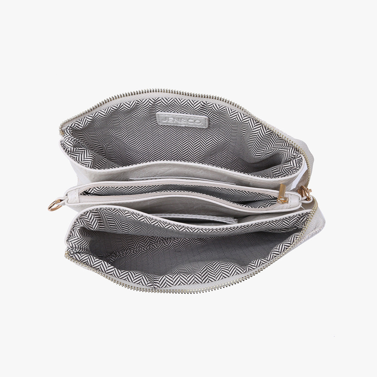 Izzy Vegan Tweed Crossbody in - Jen & Co. vegan handbag