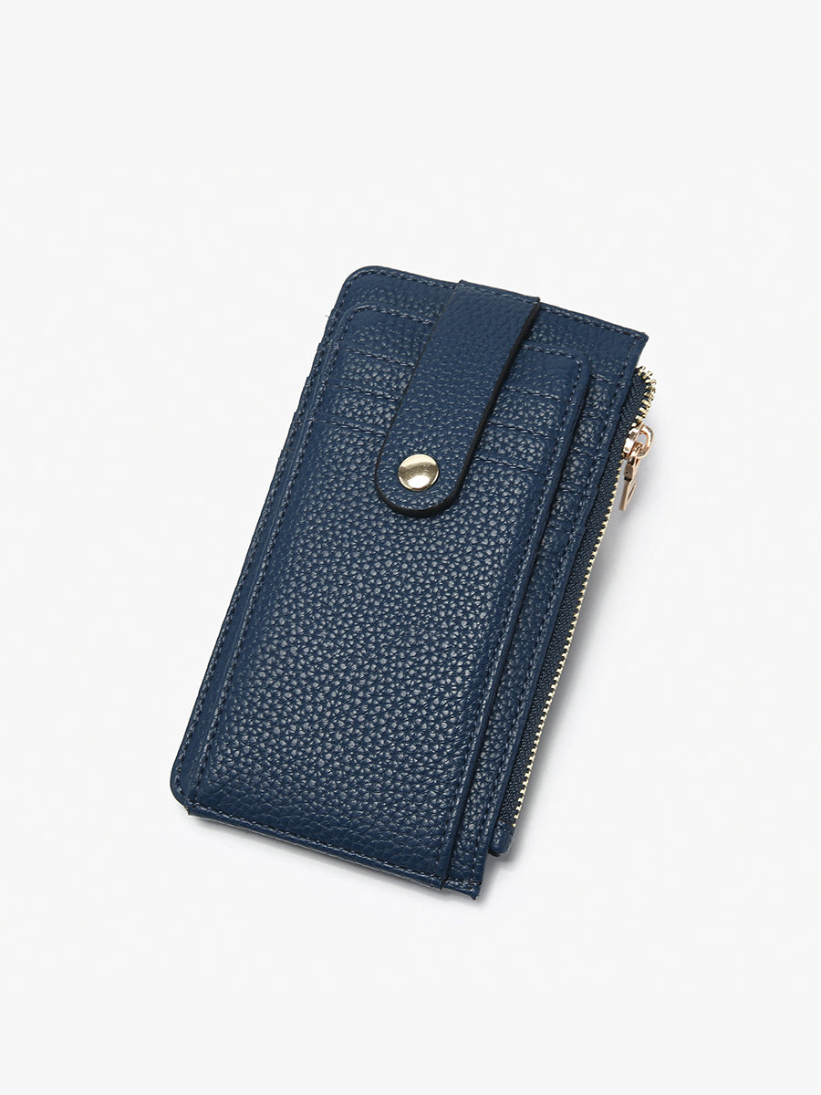 Mae Vegan Multi-Card Wallet Navy - Jen & Co. vegan handbag