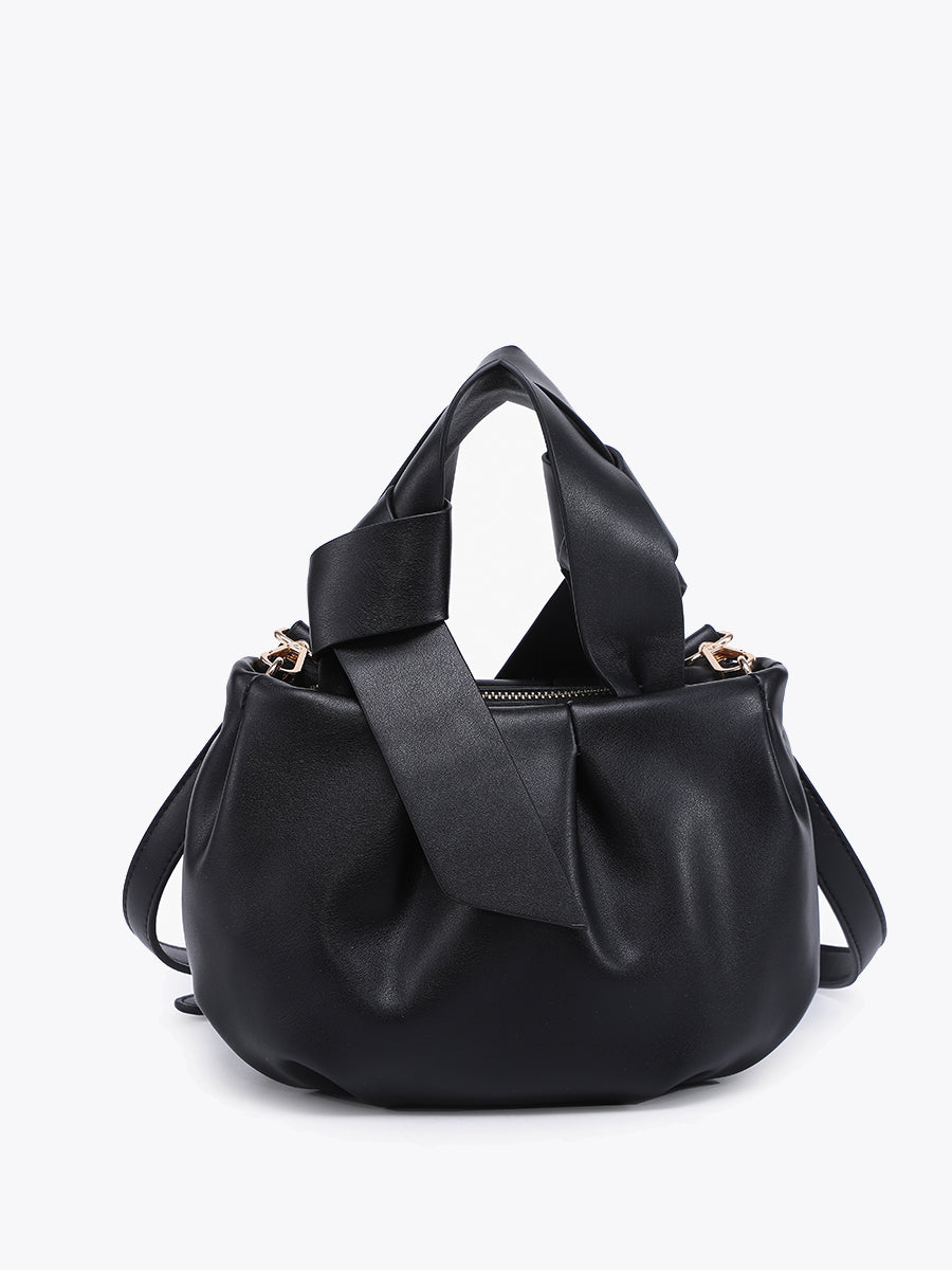 Beck Vegan Bucket Bag Black - Jen & Co. vegan handbag