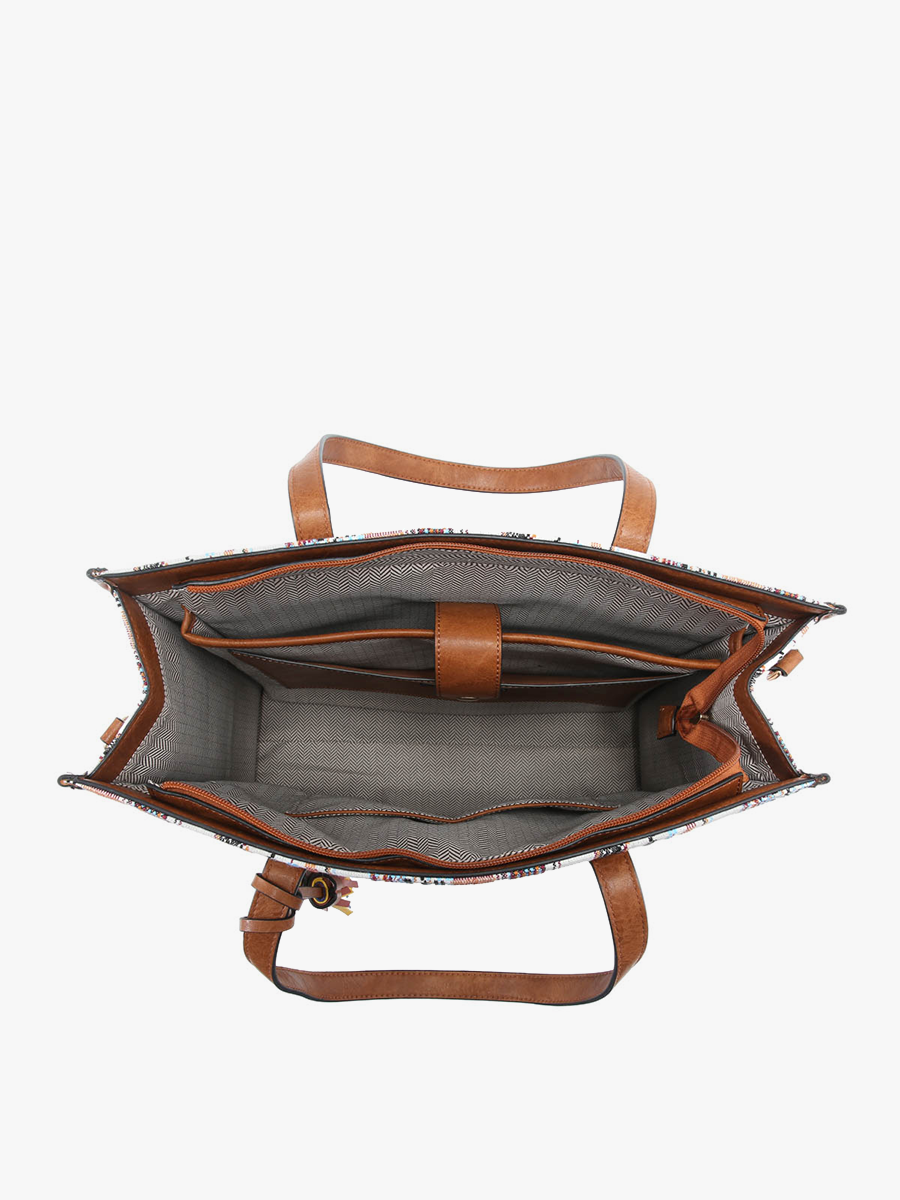 Eleanor Vegan Tote in - Jen & Co. vegan handbag