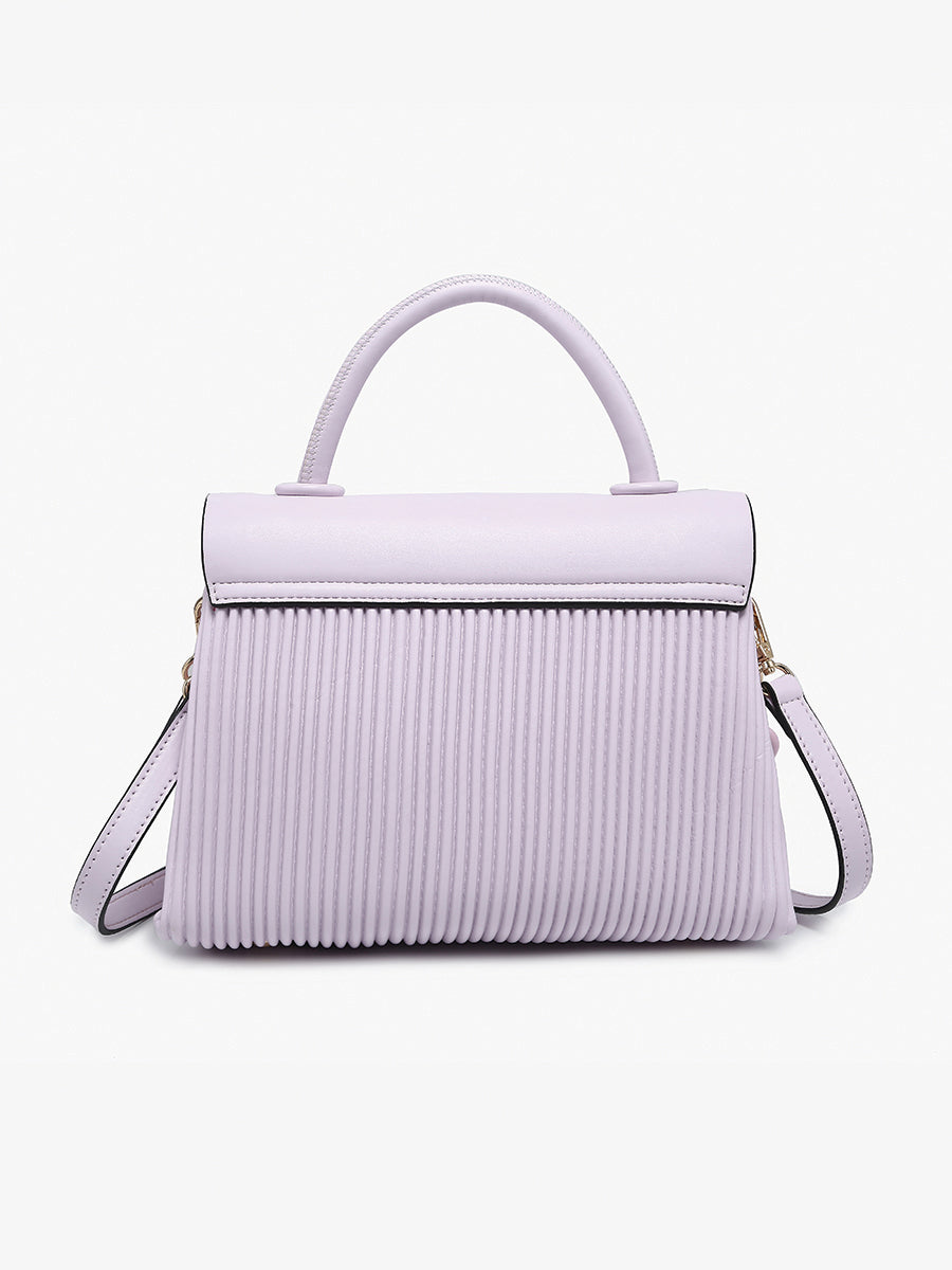 Anne Vegan Pleated Crossbody in - Jen & Co. vegan handbag