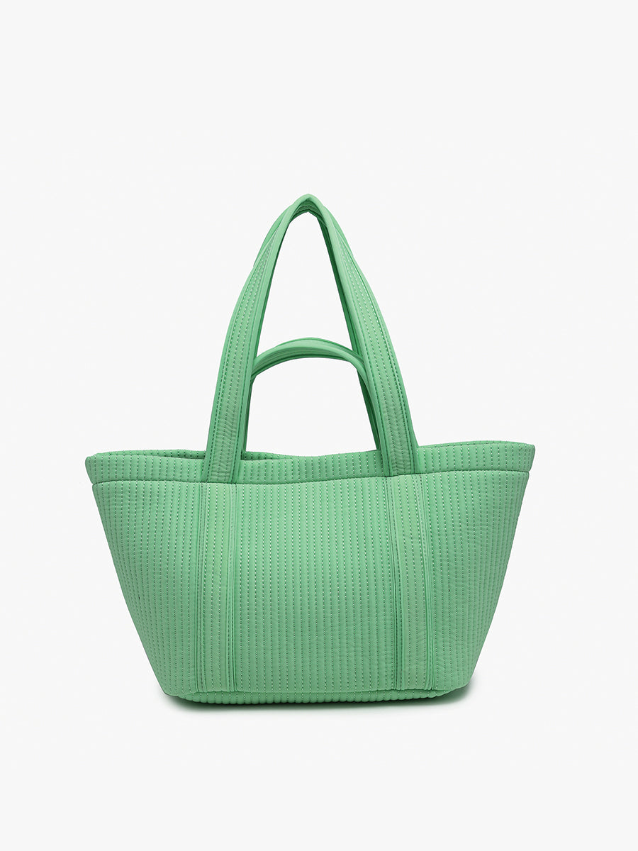 Marilyn Vegan Quilted Tote - Jen & Co. vegan handbag