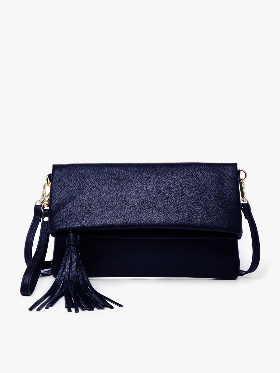 Austin Vegan Clutch/Crossbody in Navy - Jen & Co. vegan handbag