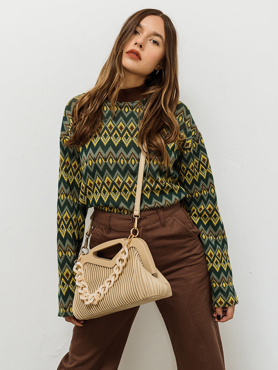Remy Vegan Pleated Frame Bag - Jen & Co. vegan handbag