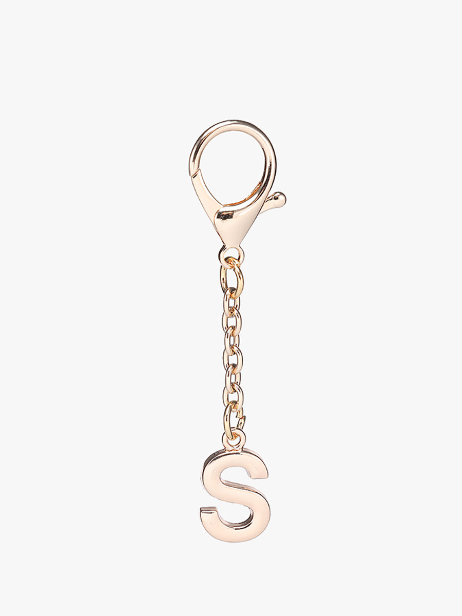 Letter Bag Charm Metal S - Jen & Co. vegan handbag