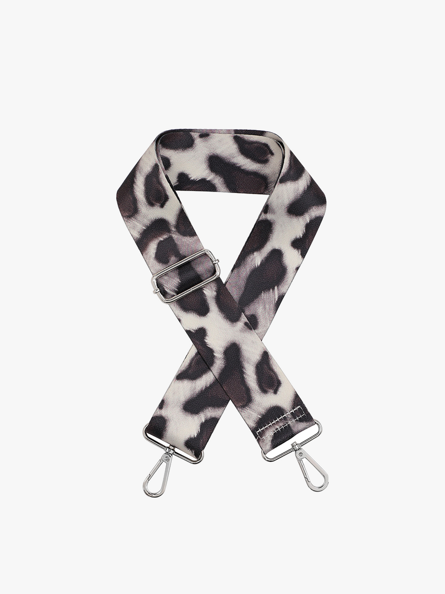 Guitar Strap in Cheetah Grey - Jen & Co. vegan handbag